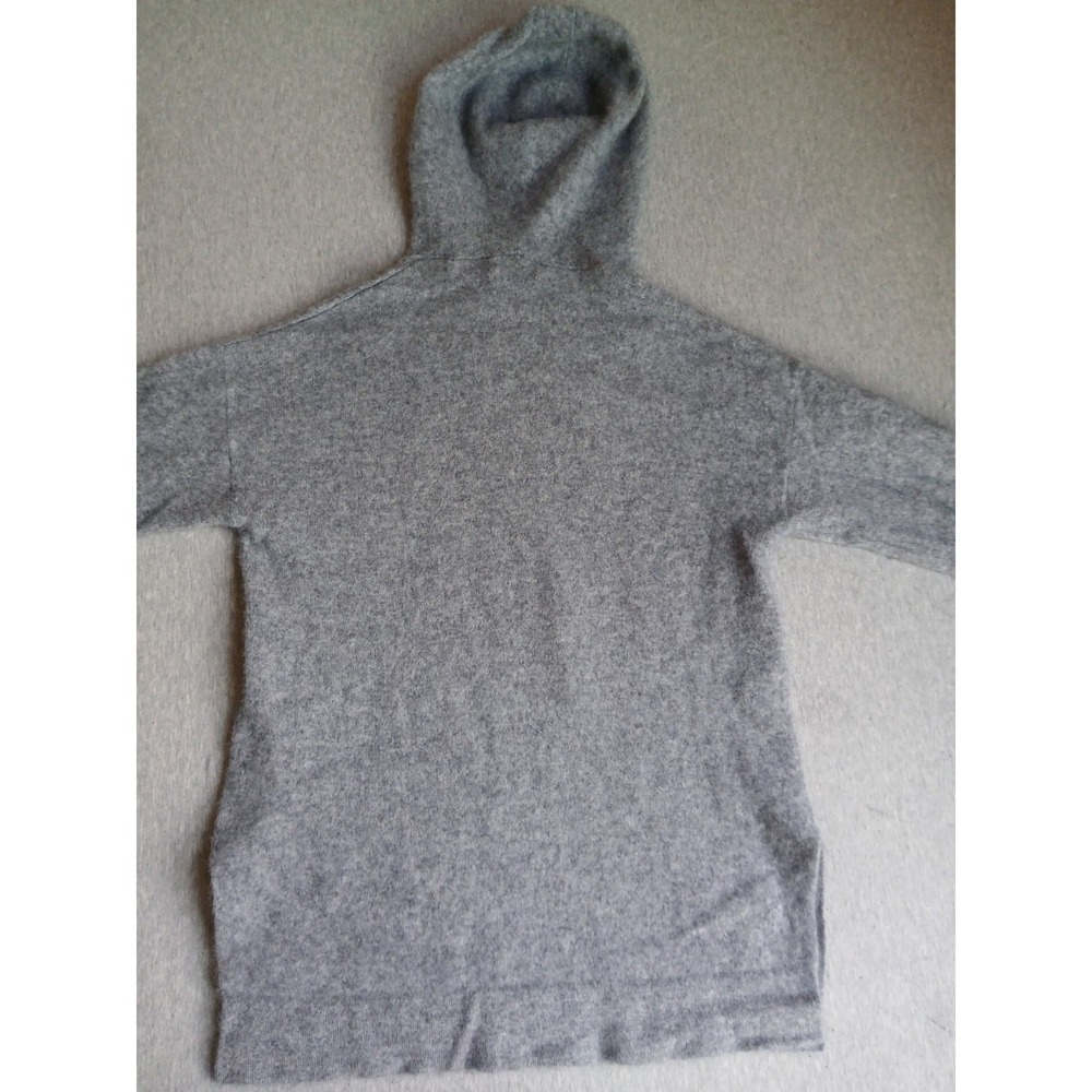 Made For Italic Sweater Medium Hoodie 100 Cashmere Italian Lagenlook Grey Luxe - Picture 11 of 12